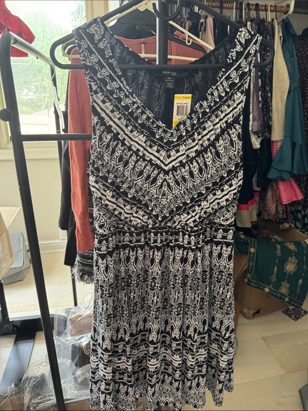 Style & Co. Mythical Jungle Printed Midi Dress